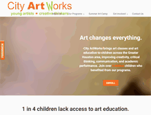 Tablet Screenshot of cityartworks.org